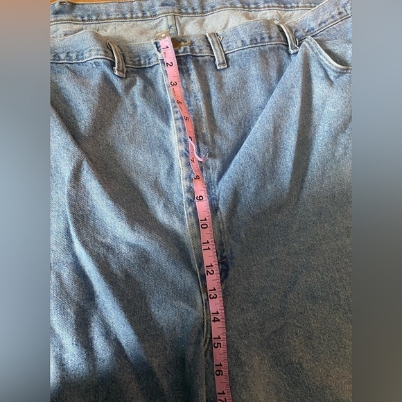 Wranglers Plus Size Mens Retro Style Light wash Denim Shorts (unisex) - Picture 10 of 11